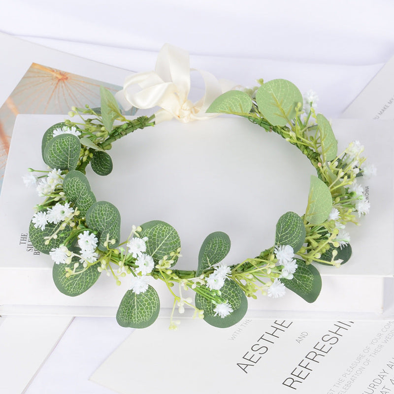 Gypsophila Artificial Flowers 50 Pcs Small White Silk Baby's Breath for Hair Decor and Hair Bands