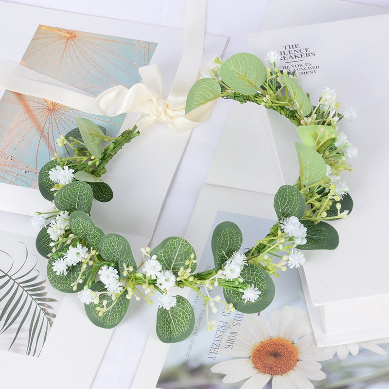 Gypsophila Artificial Flowers 50 Pcs Small White Silk Baby's Breath for Hair Decor and Hair Bands