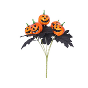 2 Pcs 12 Inch Artificial Black Maple Leaf Bushes Halloween Centerpiece Shrubs