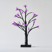 22 Inch Halloween Tree with Spider LED Lights, Artificial Decorative Bulk Quantity