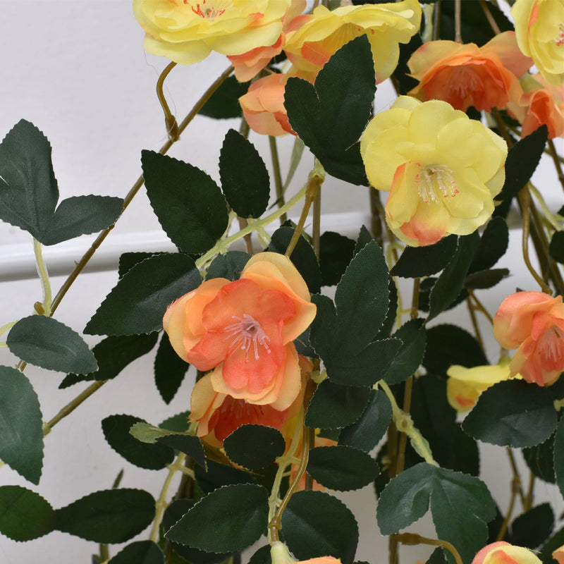 35 Inch Artificial Hanging Begonia Bushy Rattan Plant for Home Garden Wedding Arch Decorations Bulk