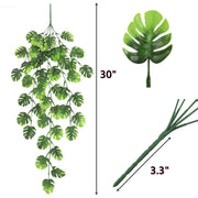 Artificial Ivy Hanging Plants 10 Pcs Greenery Leaves Bulk for Wedding Wall Patio Indoor Outdoor Decor