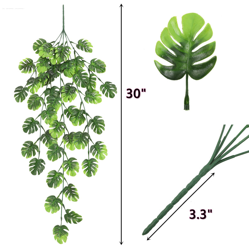 Artificial Ivy Hanging Plants 10 Pcs Greenery Leaves Bulk for Wedding Wall Patio Indoor Outdoor Decor
