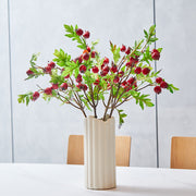 24 Inch Artificial Hawthorn Stems Spray with Fruits, 10 Pcs Bulk Branches