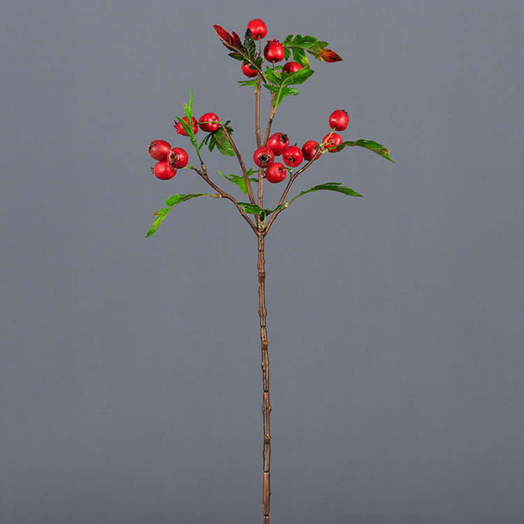 24 Inch Artificial Hawthorn Stems Spray with Fruits, 10 Pcs Bulk Branches