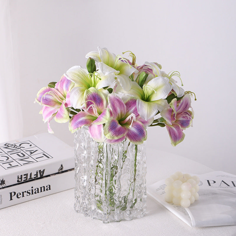19.6 Inch Artificial Silk Hemerocallis Stems Bulk Flower Arrangements