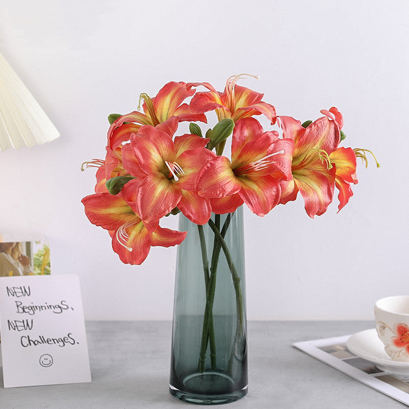 19.6 Inch Artificial Silk Hemerocallis Stems Bulk Flower Arrangements