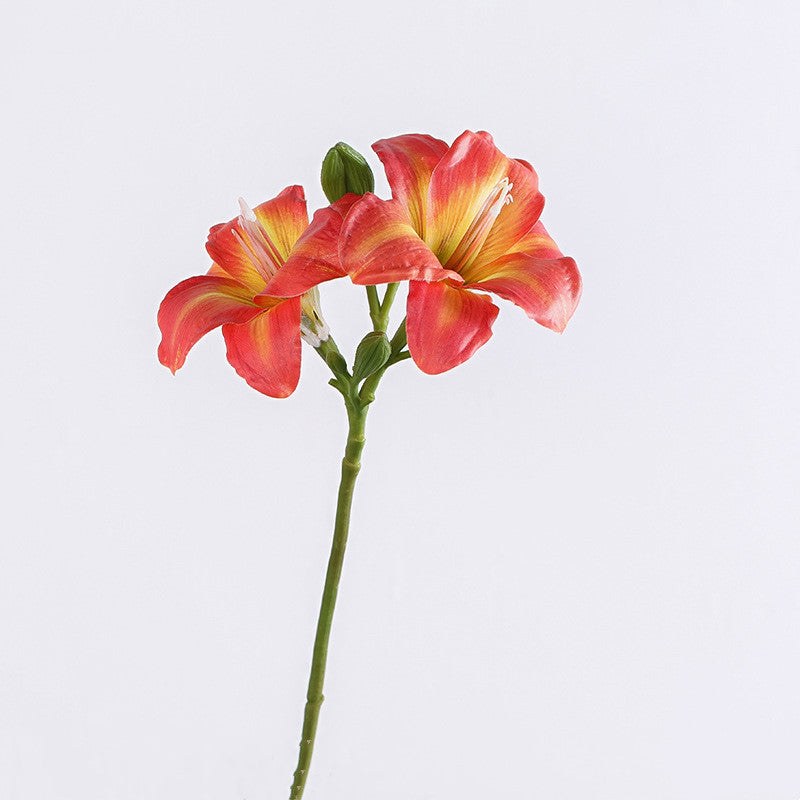 19.6 Inch Artificial Silk Hemerocallis Stems Bulk Flower Arrangements