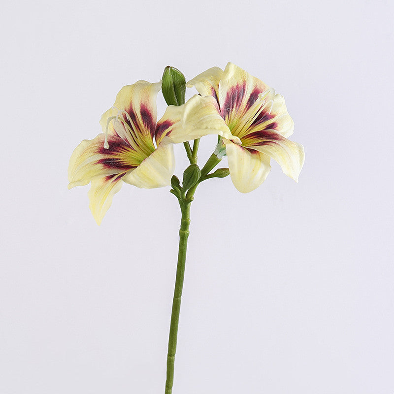 19.6 Inch Artificial Silk Hemerocallis Stems Bulk Flower Arrangements