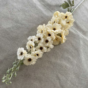 25 Inch Silk Hollyhock Artificial Flowers 6 Stems Long Stem Bulk Arrangement