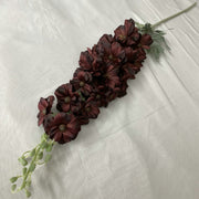 25 Inch Silk Hollyhock Artificial Flowers 6 Stems Long Stem Bulk Arrangement