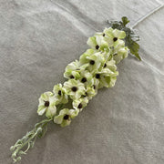25 Inch Silk Hollyhock Artificial Flowers 6 Stems Long Stem Bulk Arrangement