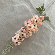 25 Inch Silk Hollyhock Artificial Flowers 6 Stems Long Stem Bulk Arrangement
