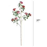 37 Inch Artificial Holy Berries Branches with Leaves Spray – Bulk Quantity