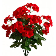 19 Inch UV-Resistant Artificial Silk Petunias, Realistic Outdoor Decor, Bulk Quantity