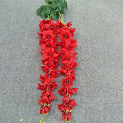 6 Pcs Extra Large 45" Artificial Hyacinth Flower Bouquet Bulk Faux Silk