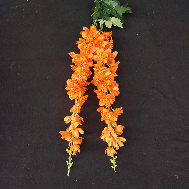 6 Pcs Extra Large 45" Artificial Hyacinth Flower Bouquet Bulk Faux Silk
