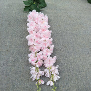 6 Pcs Extra Large 45" Artificial Hyacinth Flower Bouquet Bulk Faux Silk