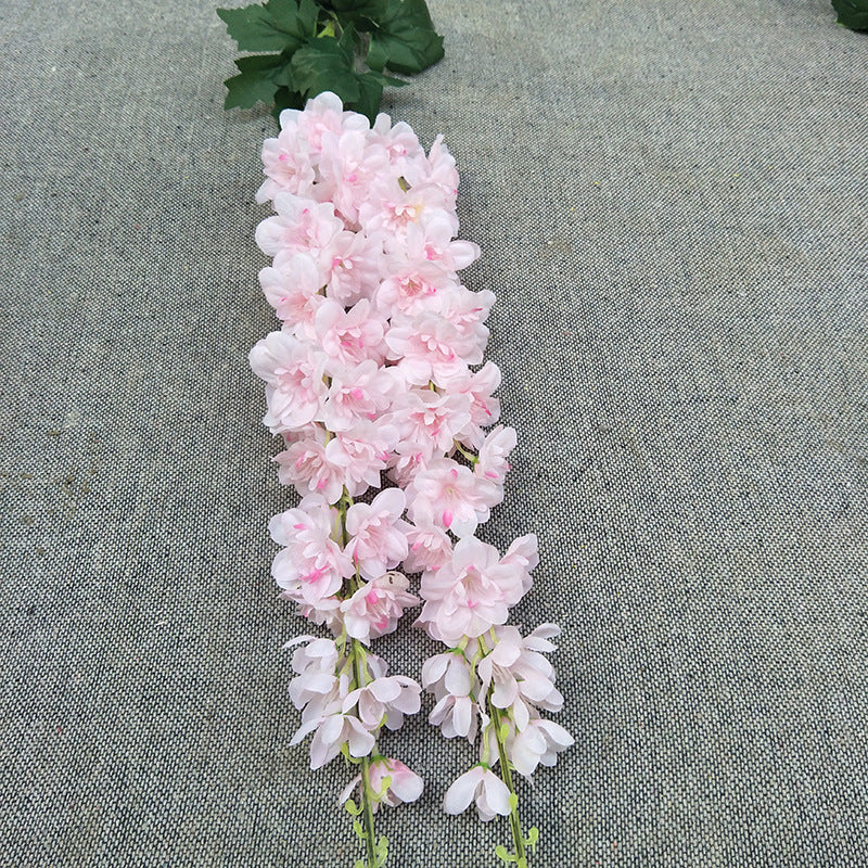 6 Pcs Extra Large 45" Artificial Hyacinth Flower Bouquet Bulk Faux Silk