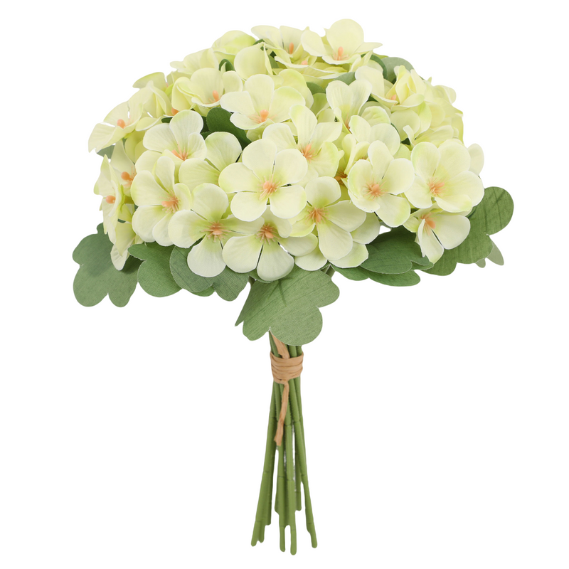 11.4 Inch Artificial Hydrangea Flowers Bouquet Bulk Bundle for Home Wedding Decor