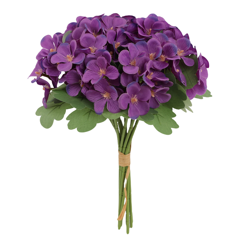 11.4 Inch Artificial Hydrangea Flowers Bouquet Bulk Bundle for Home Wedding Decor