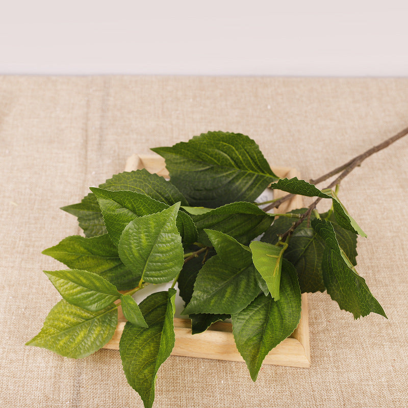 2 Pcs 28 Inch Artificial Hydrangea Branches Green Faux Flowers for Vase Centerpieces