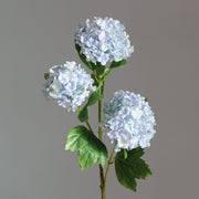 2 Pcs 32 Inch Artificial Hydrangea Spray Stems with 3 Flower Heads Silk Flowers