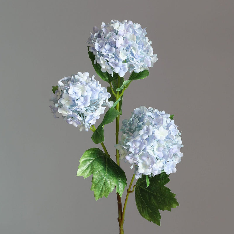 2 Pcs 32 Inch Artificial Hydrangea Spray Stems with 3 Flower Heads Silk Flowers
