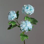 2 Pcs 32 Inch Artificial Hydrangea Spray Stems with 3 Flower Heads Silk Flowers