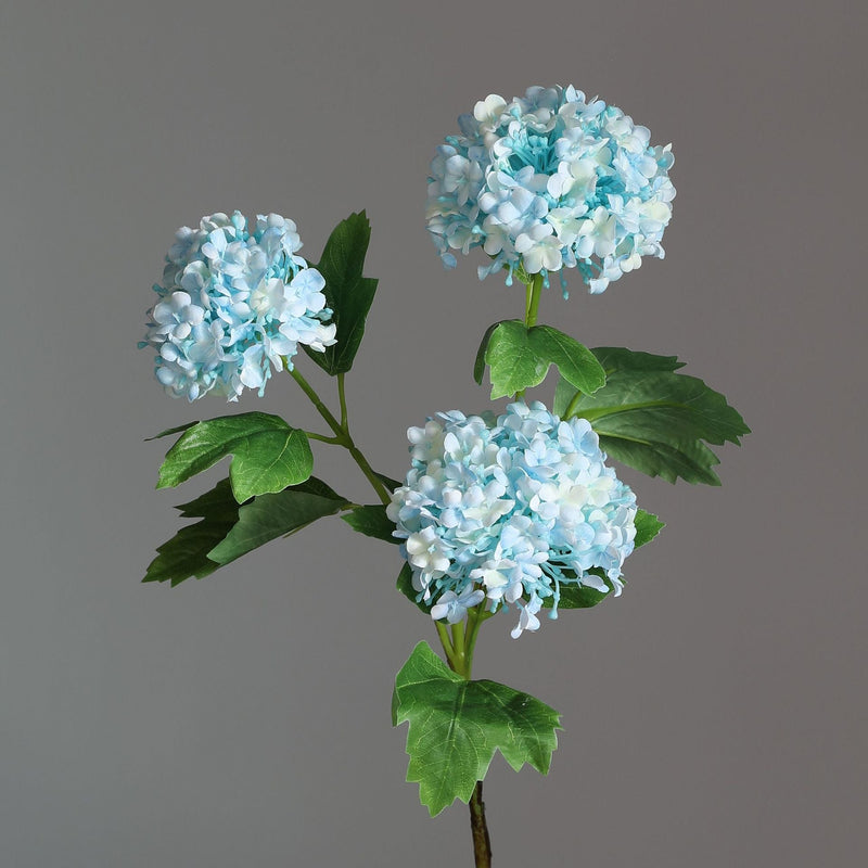 2 Pcs 32 Inch Artificial Hydrangea Spray Stems with 3 Flower Heads Silk Flowers