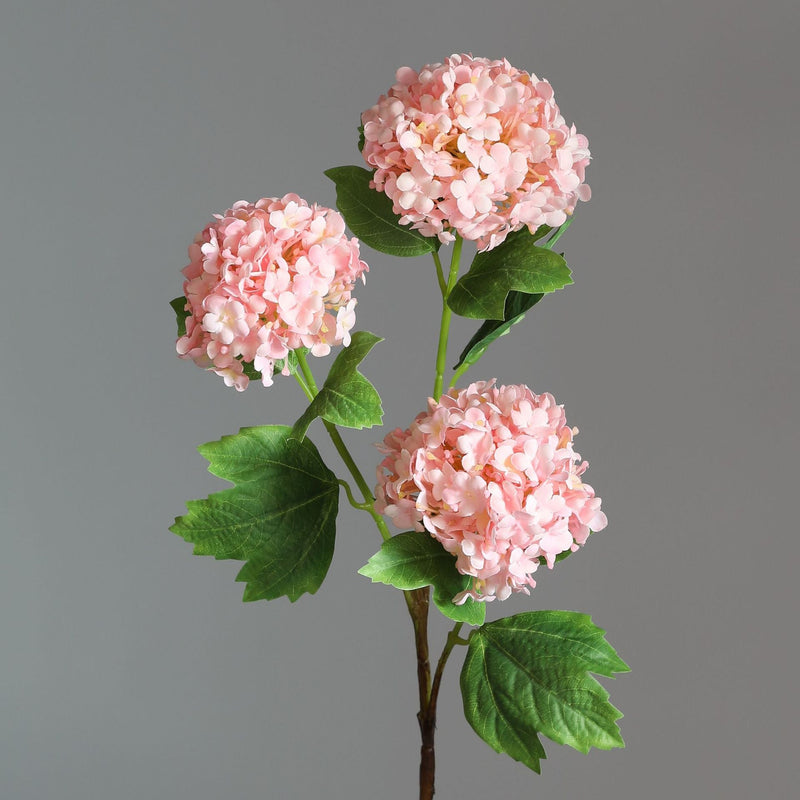 2 Pcs 32 Inch Artificial Hydrangea Spray Stems with 3 Flower Heads Silk Flowers
