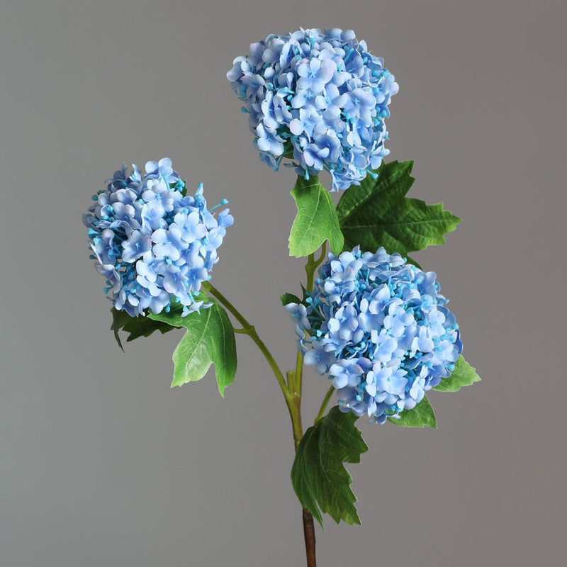 2 Pcs 32 Inch Artificial Hydrangea Spray Stems with 3 Flower Heads Silk Flowers
