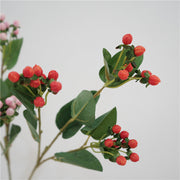 26.7 Inch Artificial Hypericum Berry Stems Bulk Pack Faux Hypericum Spray
