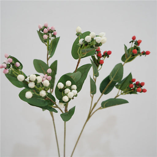 26.7 Inch Artificial Hypericum Berry Stems Bulk Pack Faux Hypericum Spray