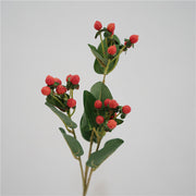 26.7 Inch Artificial Hypericum Berry Stems Bulk Pack Faux Hypericum Spray