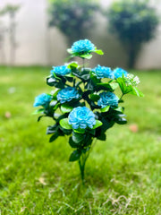 17 Inch Faux Camellia Bush UV Resistant Artificial Flowers for Outdoor Planters Bulk Quantity