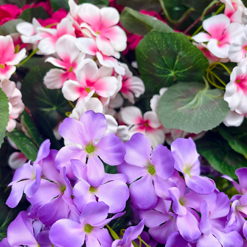 Bulk Long Stem Faux Geraniums, 12 Stems UV Resistant, 25" Tall Artificial Flower Bush for Outdoor Planter, Porch Decor, Wedding, DIY Floral Arrangements