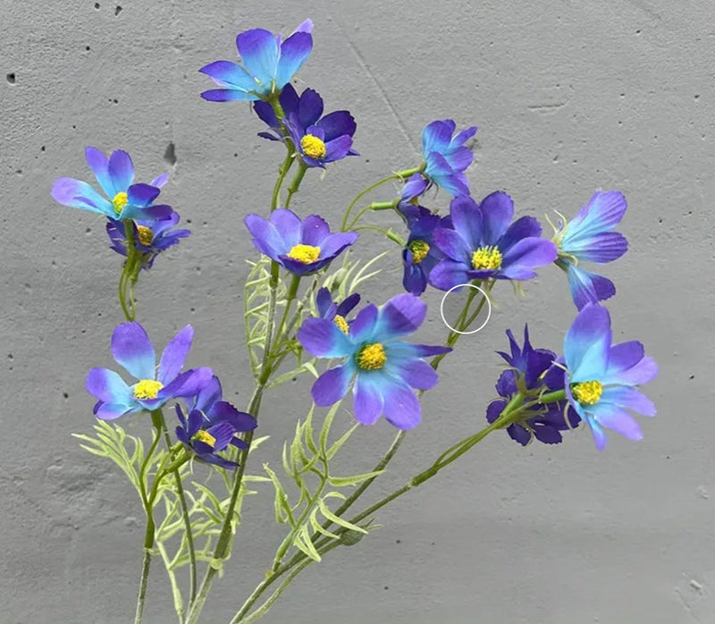 36.7 Inch Artificial Cosmos Flowers, Lifelike Silk Cosmos Blooms for Home Decor, 1 Stem