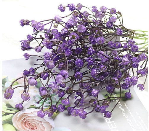 8 Pcs Artificial Baby’s Breath Bushes, UV Resistant Outdoor Silk Flowers, Spring Summer Decor