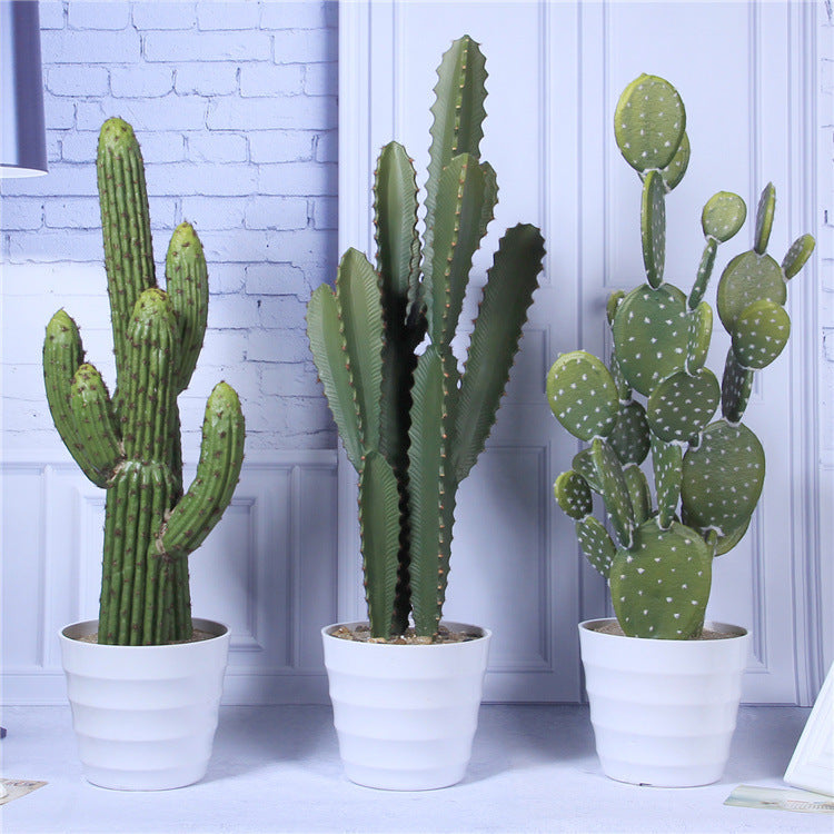 Artificial Cactus Plants 6 Pcs in Pot Bulk Wholesale Artificial Succulent Decor