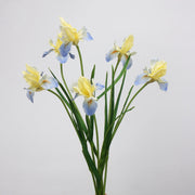 21.5 Inch Artificial Iris Stems 10 Pcs Real Touch Silk Flowers Bulk Wholesale