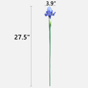 5 Pcs Artificial Silk Iris Stems Bulk Floral Arrangement