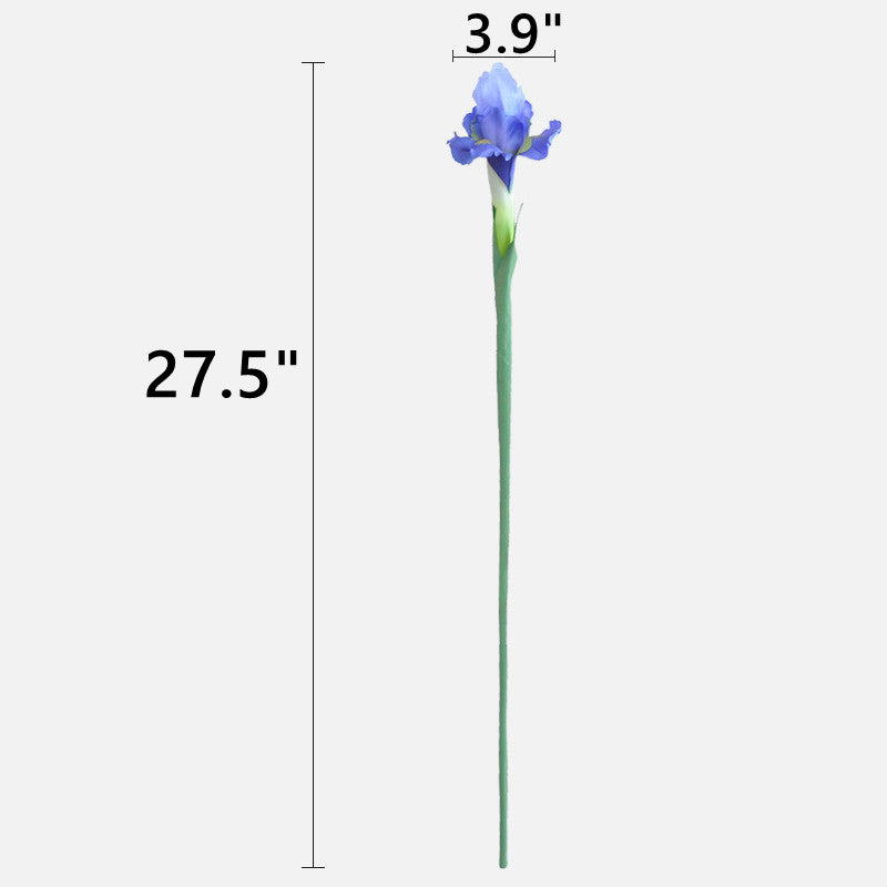 5 Pcs Artificial Silk Iris Stems Bulk Floral Arrangement