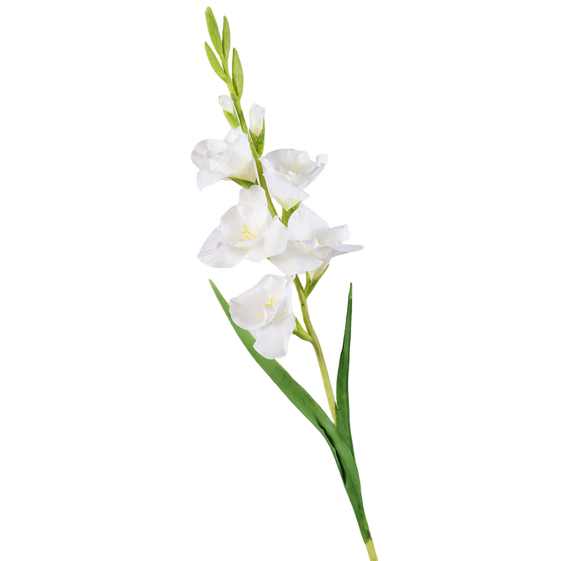 35 Inch Extra Tall Gladiolus Stem Silk Flowers Bulk Faux Spring Floral Arrangement
