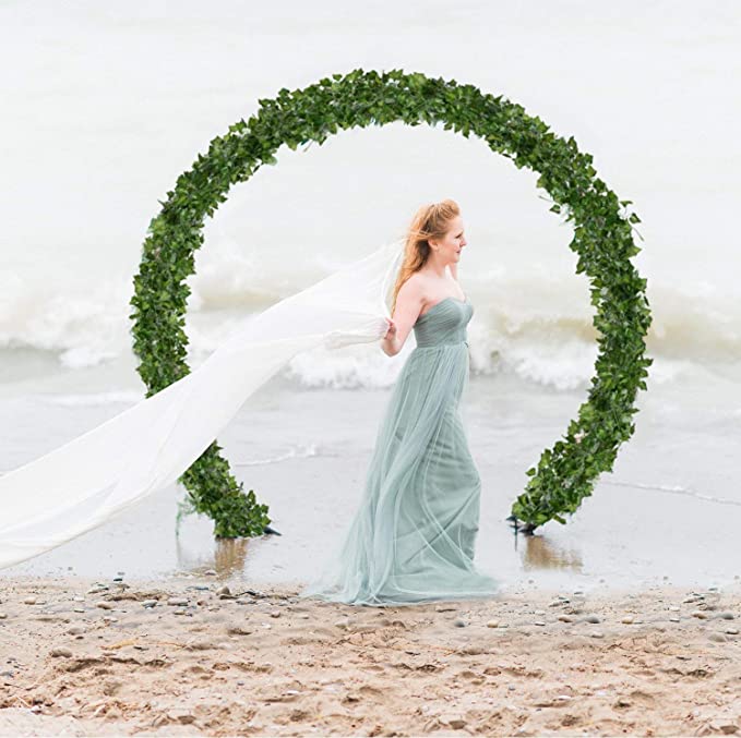 Artificial Ivy Leaf Vines 10 Pcs Silk Hanging Ivy Leaves for Home Kitchen Garden Wedding Wall Decor