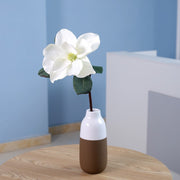27.5 Inch Artificial Magnolia Stems 6 Pcs Bulk Silk Magnolia Flowers for Arrangements