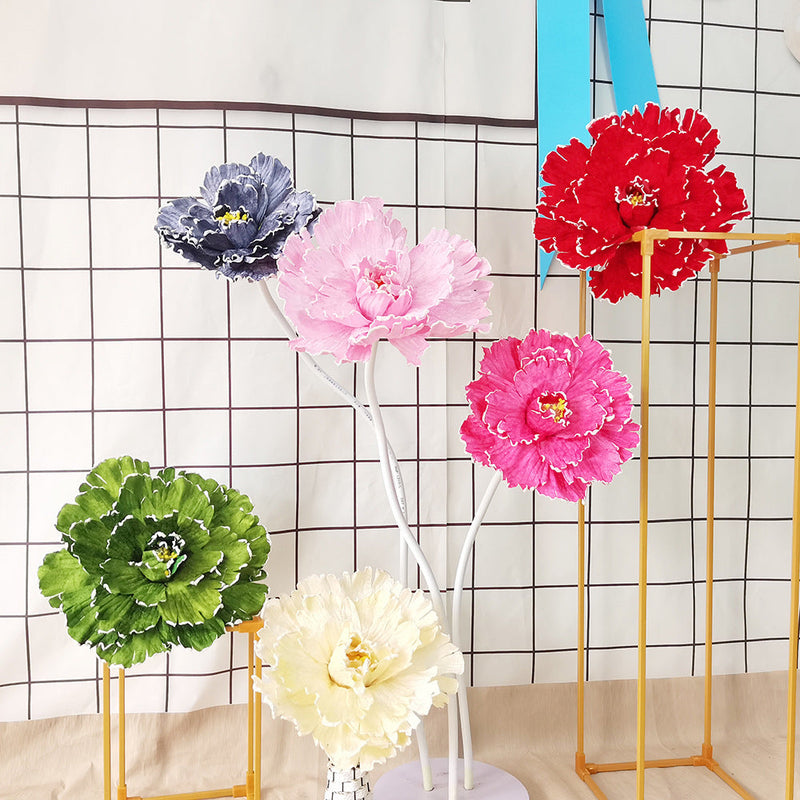 Large Silk Artificial Peony Flowers 10 Pcs 12 Inch Giant Bulk Wedding Floral Arrangements