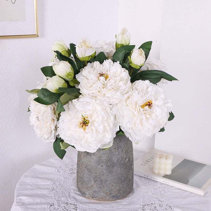 19 Inch Large Peony Spray Stem, 1 Pc, Real Touch Artificial Flower for Arrangement