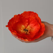 5 Pcs 5.5 Inch Artificial Silk Poppy Flower Heads for Wedding Gift Boxes DIY Decor