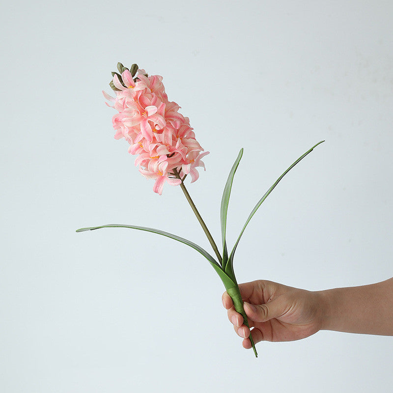 10 Pcs Artificial Hyacinth Stems 12 Inch Real Touch Pink Flowers for DIY Crafts